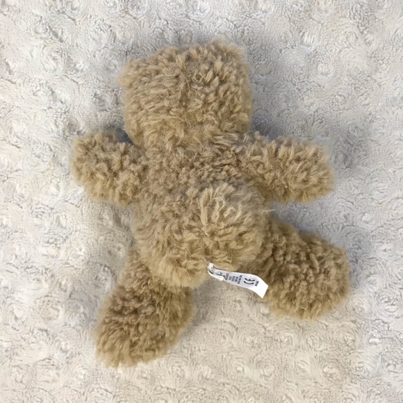 Baby Gap Brannan Bear Plush Stuffed Animal Light Brown Tan Fuzzy Small 5.5" Toy - Picture 5 of 5